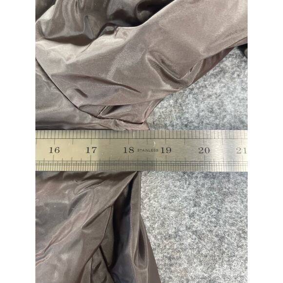 Girls Brown Red Button Down Polyester Jacket Coat Youth - Picture 8 of 10